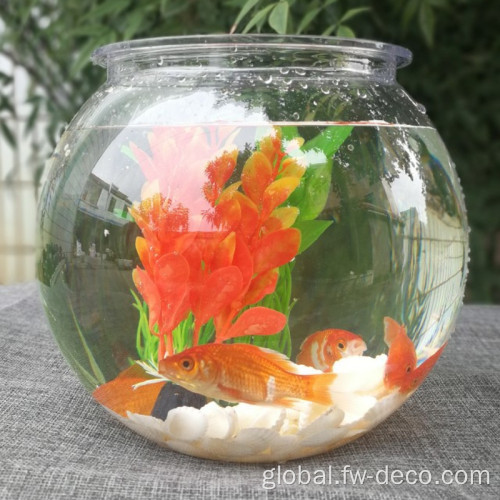 China Goldfish Bowl Desktop Transparent Plastic Aquarium Round Factory